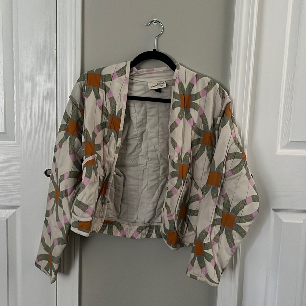 multi colored bomber jacket